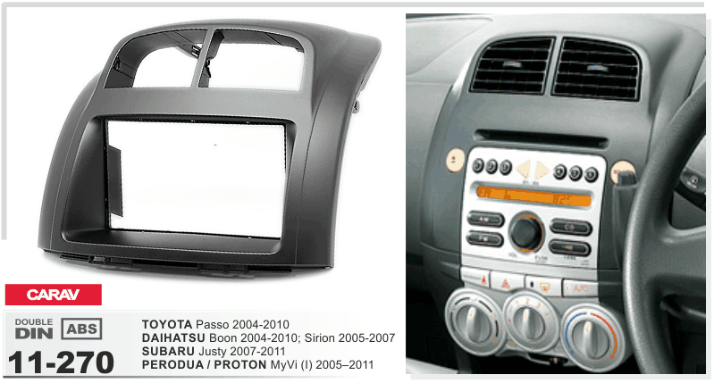 CARAV 11-270 Autoradio Radioblende für Daihatsu Sirion 
