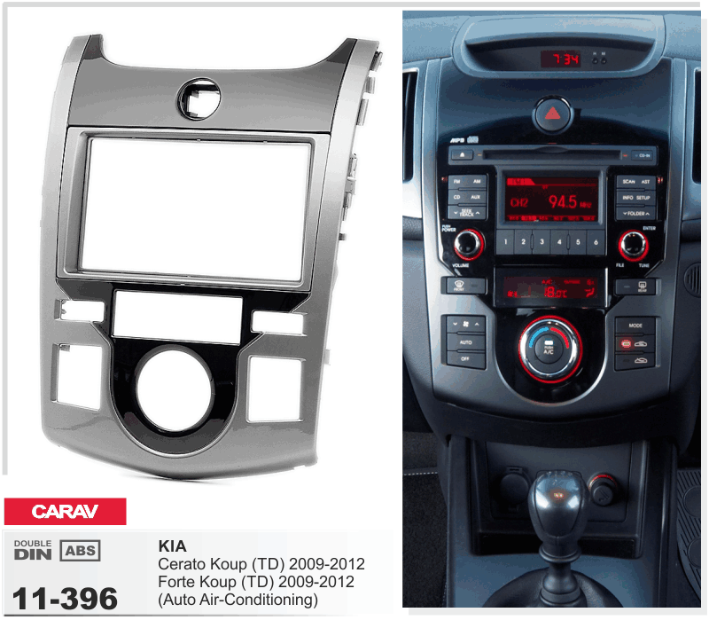Dash kit for Kia Cerato Forte 2009-2012 fascia radio panel facia stereo cover
