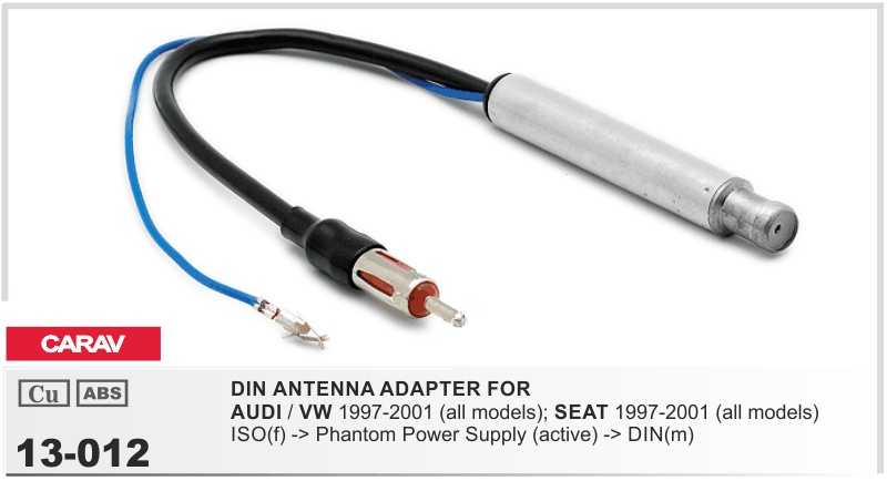 Radio-Antennenadapter (DIN Antenne) 88-13 GM